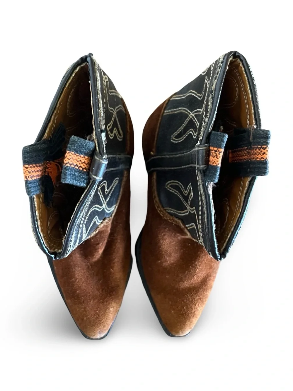 TRUE VINTAGE 1968/1969 Masterson Toddler Suede Cowboy Boots Size 5 / 6
